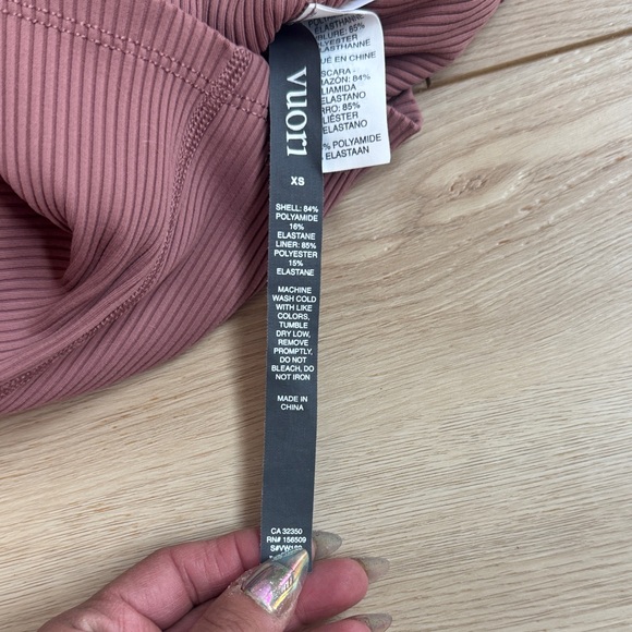 Vuori Mauve Ribbed Camisole NWOT SZ XS - Picture 3 of 4